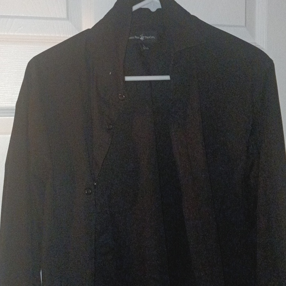Large black dress shirt